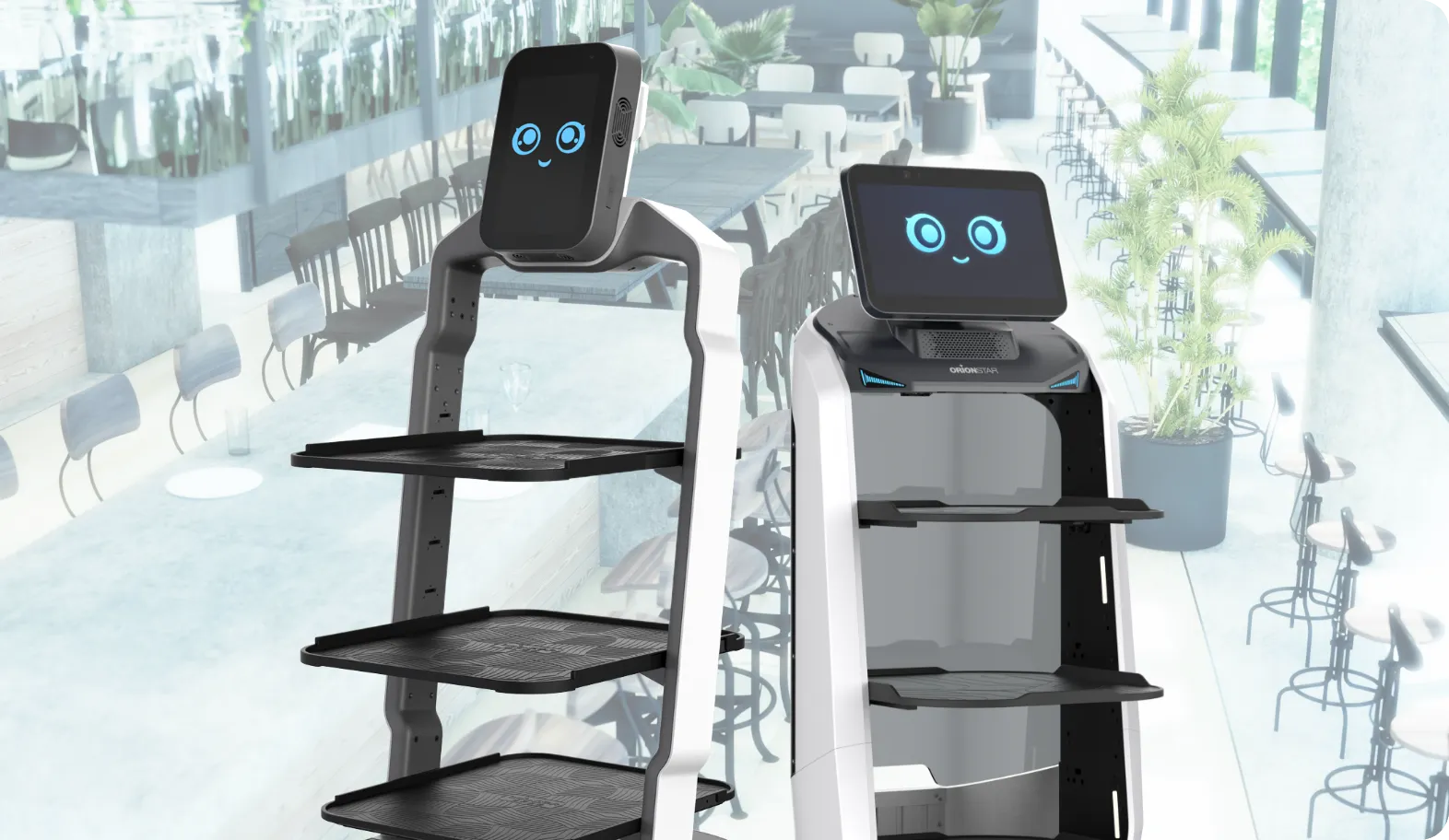 レストランで使用されるロボット