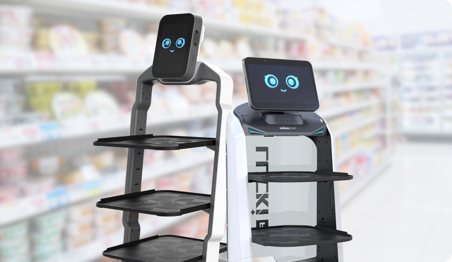スーパーで使用されるロボット